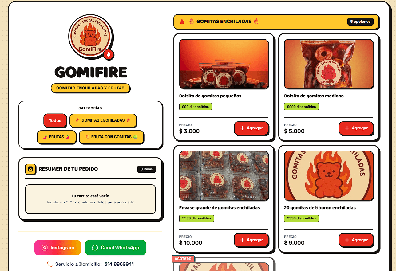Captura 1 de GomiFire — Menú Digital & POS Integrado